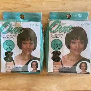 #121 SEPIA CLIP ON BANG FUTURA SYNTHETIC